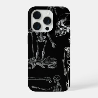 Capinha de telefone com ilustração de esqueleto vi