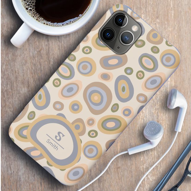 Capinha de Telefone com Monograma Moderno – Design (Modern Monogram Cellphone Case for iPhone)
