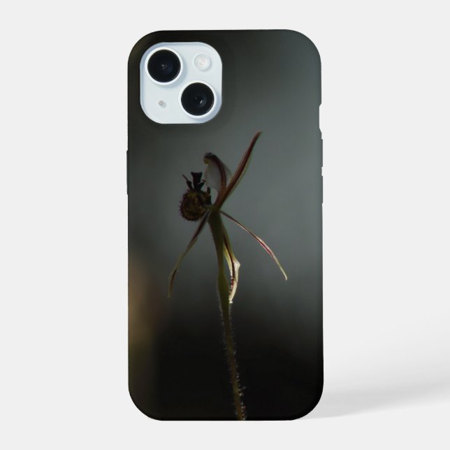 capinha de telefone com orquídea dragão (Verso)
