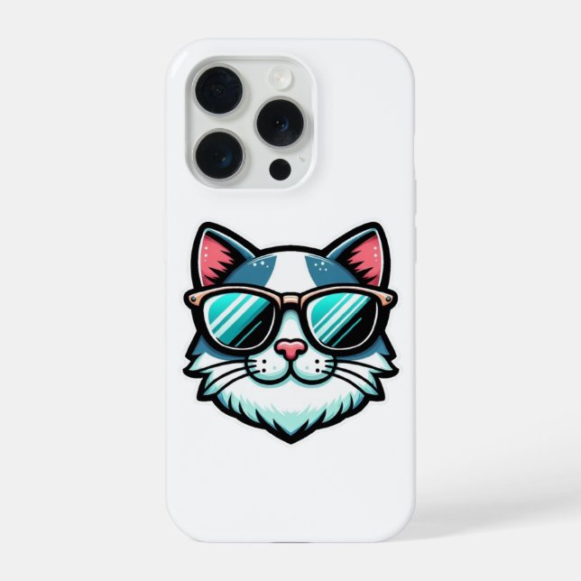 Capinha de Telefone Cool Cat – Estilo Felino Moder (Verso)