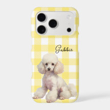 Capinha de telefone de Poodle personalizada