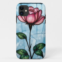 Capinha de Telefone de Vidro Colorido Rosa Daily U