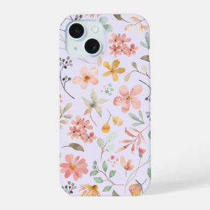 Capinha de Telefone Floral Aquarela Lavanda