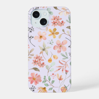 Capinha de Telefone Floral Aquarela Lavanda