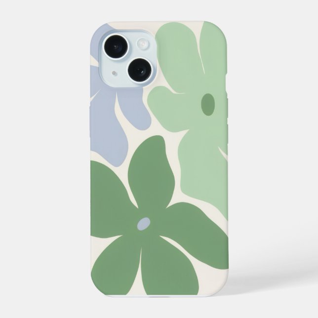 capinha de telefone floral brilhante (Verso)