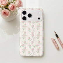 Capinha de Telefone Floral Rosa Pálido