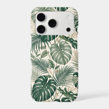 Capinha de Telefone Folha Tropical de Monstera