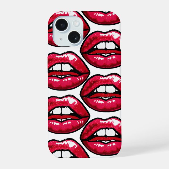 capinha de telefone hot lips (Verso)