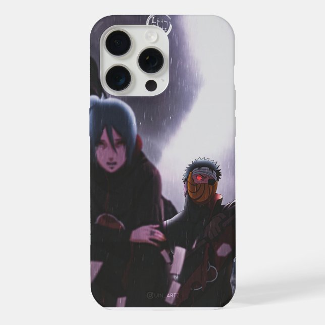 Capinha de telefone impressa com anime para iPhone (Verso)