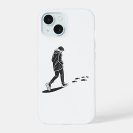 Capinha de Telefone Minimalista Estética Caminhada