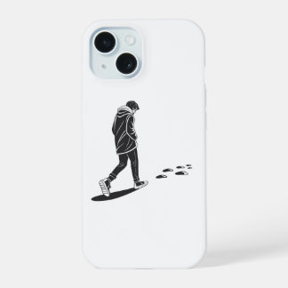 Capinha de Telefone Minimalista Estética Caminhada