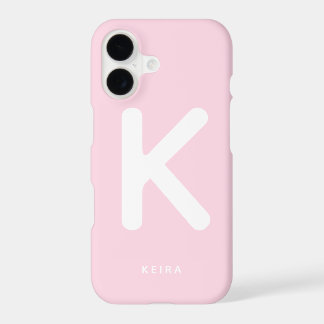 Capinha de Telefone Monograma Rosa Bebê