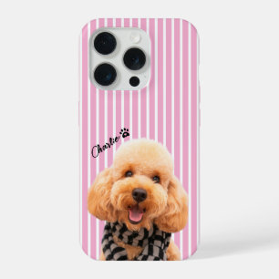 Capinha de Telefone Personalizada com Listras Rosa