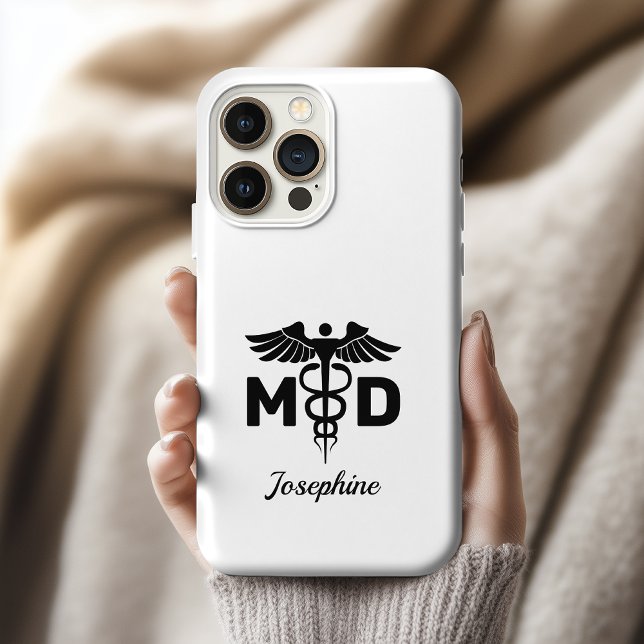 Capinha de telefone personalizada para profissiona (custom doctor md phone case gift, medical graduation phone case gift, gift for doctor phone case)