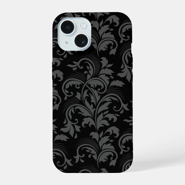 Capinha de Telefone Preta Elegante (Verso)