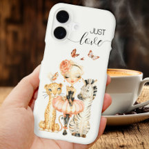 Capinha de telefone Safari Chic Bailarina Animal A