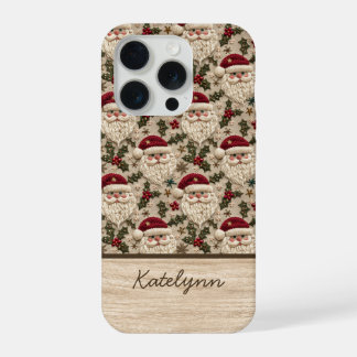 Capinha de Telefone Santa 3D Bordada | Personaliza