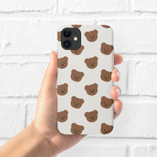 Capinha de Telefone Urso de Pelúcia Marrom