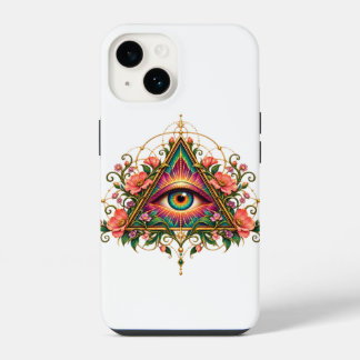 Capinha Floral Mosaic Eye para iPhone 14