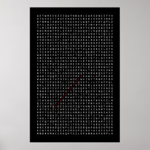 Capitais dos EUA, poster com busca da palavra