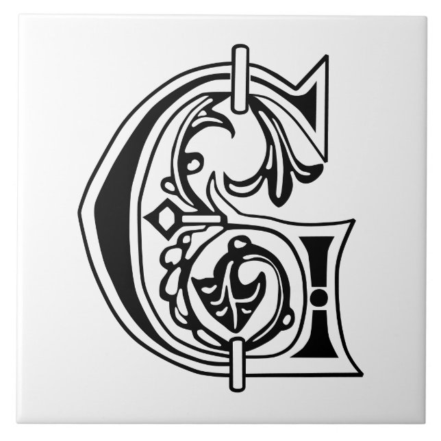 Capital Decorativo Botânico Medieval G (Frente)