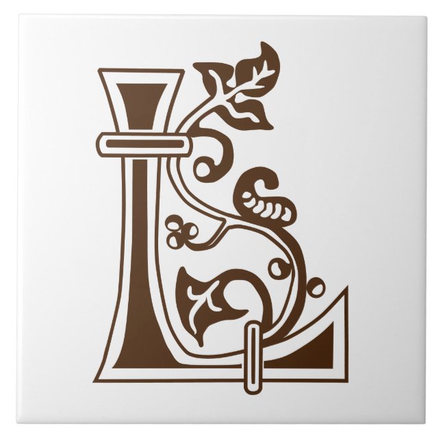 Capital Decorativo Botânico Medieval L (Frente)