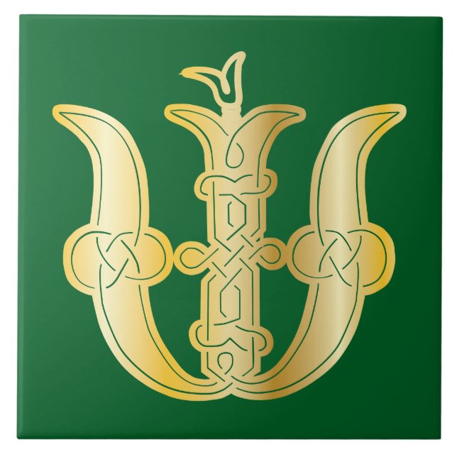 Capital Decorativo do Nó Celta do século XVI W (Frente)