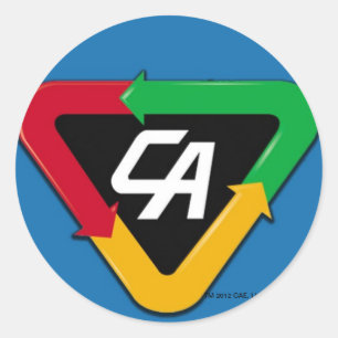 Capitão Ação Logotipo Etiqueta