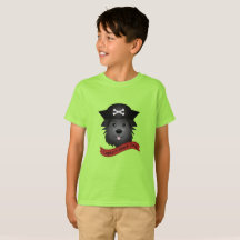 Capitão Cachorro Negro - Camisa Básica Para Crianç