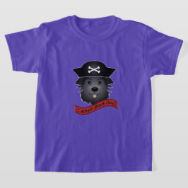 Capitão Cachorro Negro - Camisa Básica Para Crianç