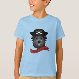 Capitão Cachorro Negro - Camisa Básica Para Crianç