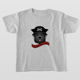 Capitão Cachorro Negro - Camisa Básica Para Crianç