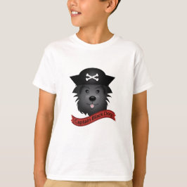 Capitão Cachorro Negro - Camisa Básica Para Crianç