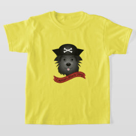 Capitão Cachorro Negro - Camisa Básica Para Crianç