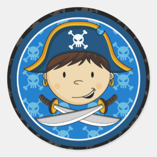 Capitão Etiqueta Folha do pirata