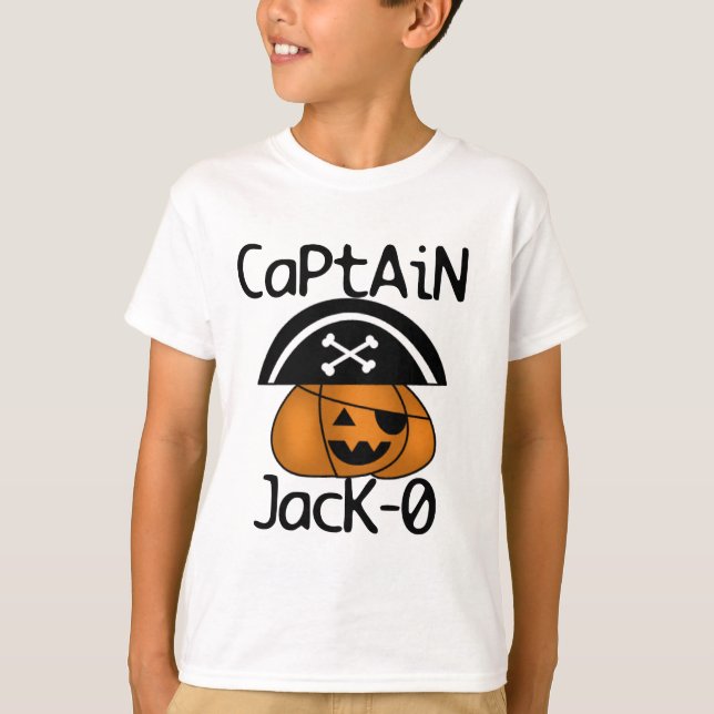 Capitão Jack=O camisetas de Halloween e presentes (Frente)