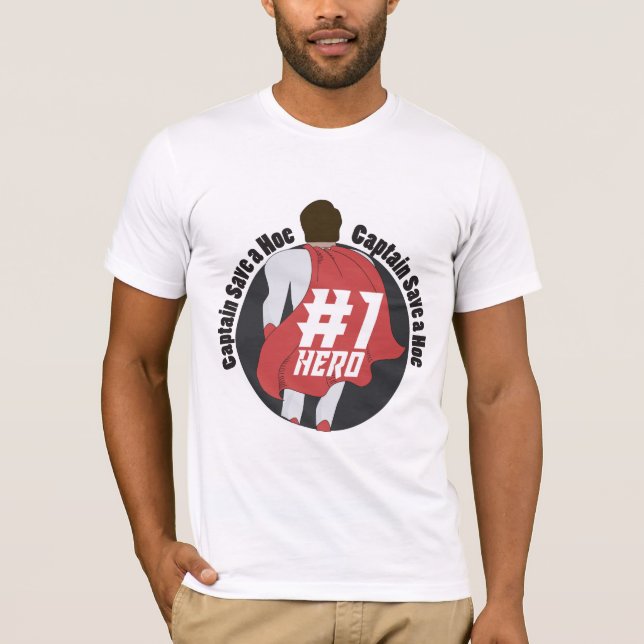 Capitão Salve Uma Camisa De Herói #1 (Frente)
