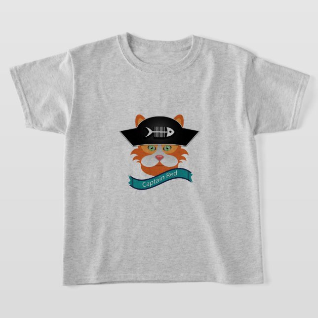 Capitão Vermelho - Camisa Básica para Crianças (Postura )