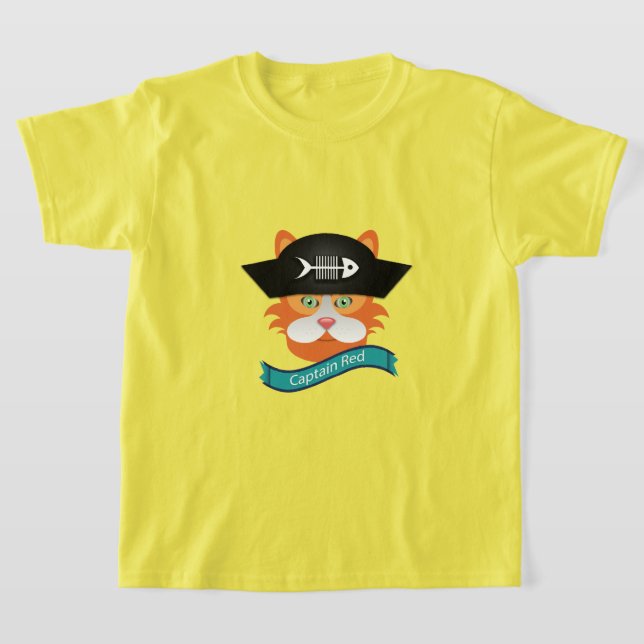 Capitão Vermelho - Camisa Básica para Crianças (Postura )