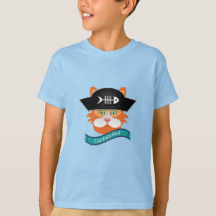 Capitão Vermelho - Camisa Básica para Crianças