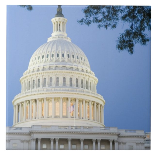 Capitol dos EUA ao anoitecer, Washington D.C. (Dis (Frente)