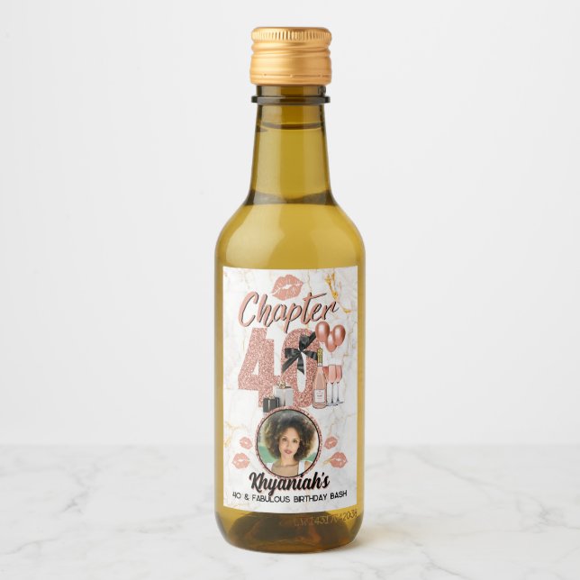 Capítulo 40 Foto Elegante de aniversário de 40 ano (Frente)