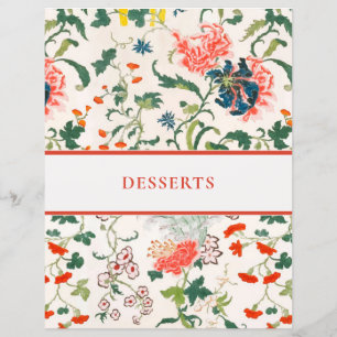 Capítulo de receitas Na moda Floral Desserts