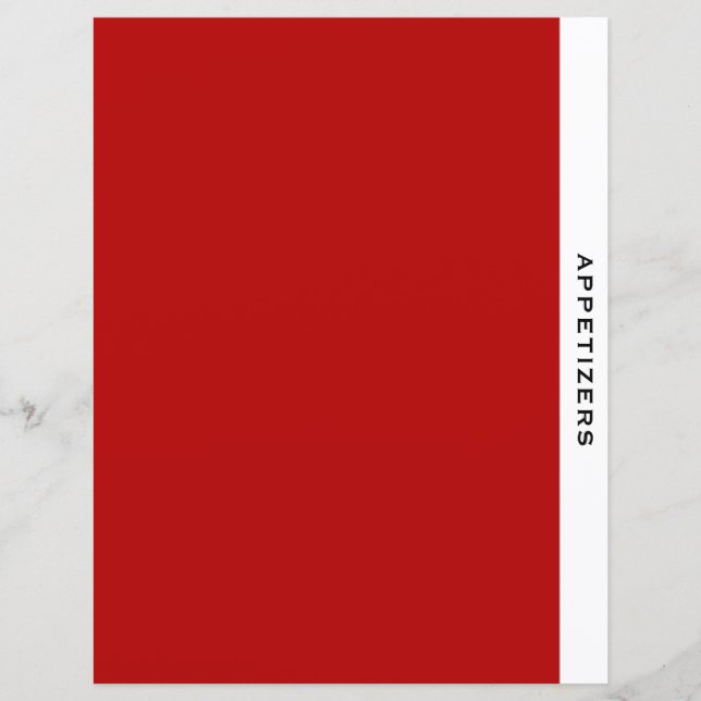 Capítulo Divisor | Apeticionário | Preto Vermelho  (Frente)