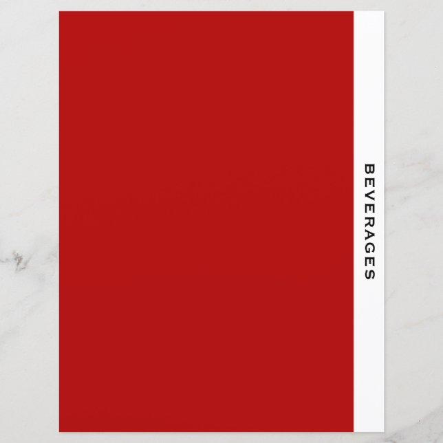 Capítulo Divisor | Bebidas | Preto Vermelho e Bran (Frente)