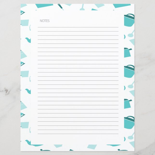 Capítulo Divisor Páginas para Binders de Receita (Frente)