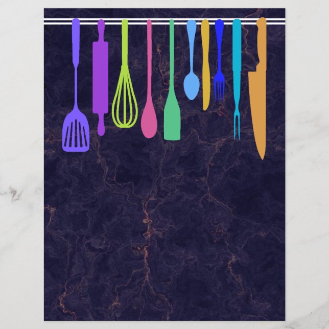 Capítulo Divisor Páginas para Binders de Receita (Frente)