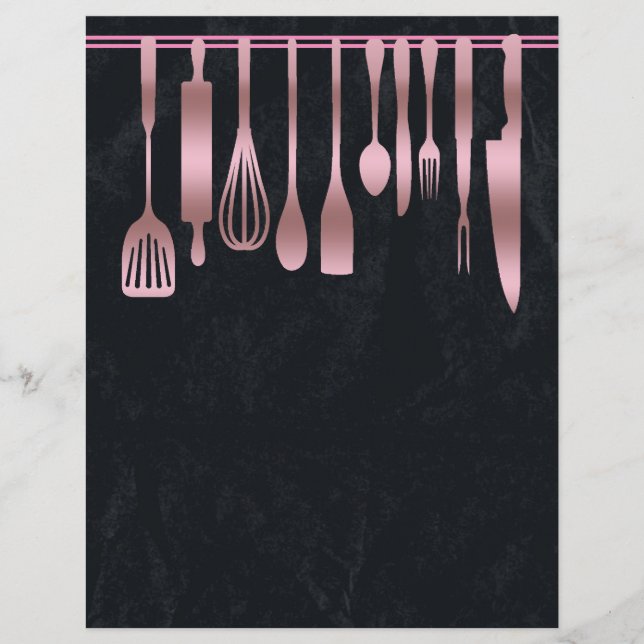 Capítulo Divisor Páginas para Binders de Receita (Frente)