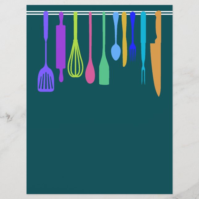Capítulo Divisor Páginas para Binders de Receita (Frente)