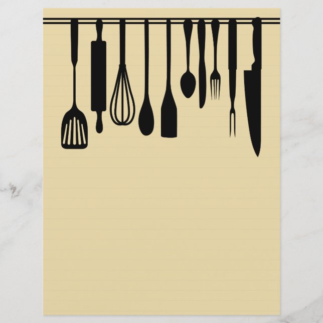 Capítulo Divisor Páginas para Binders de Receita (Frente)